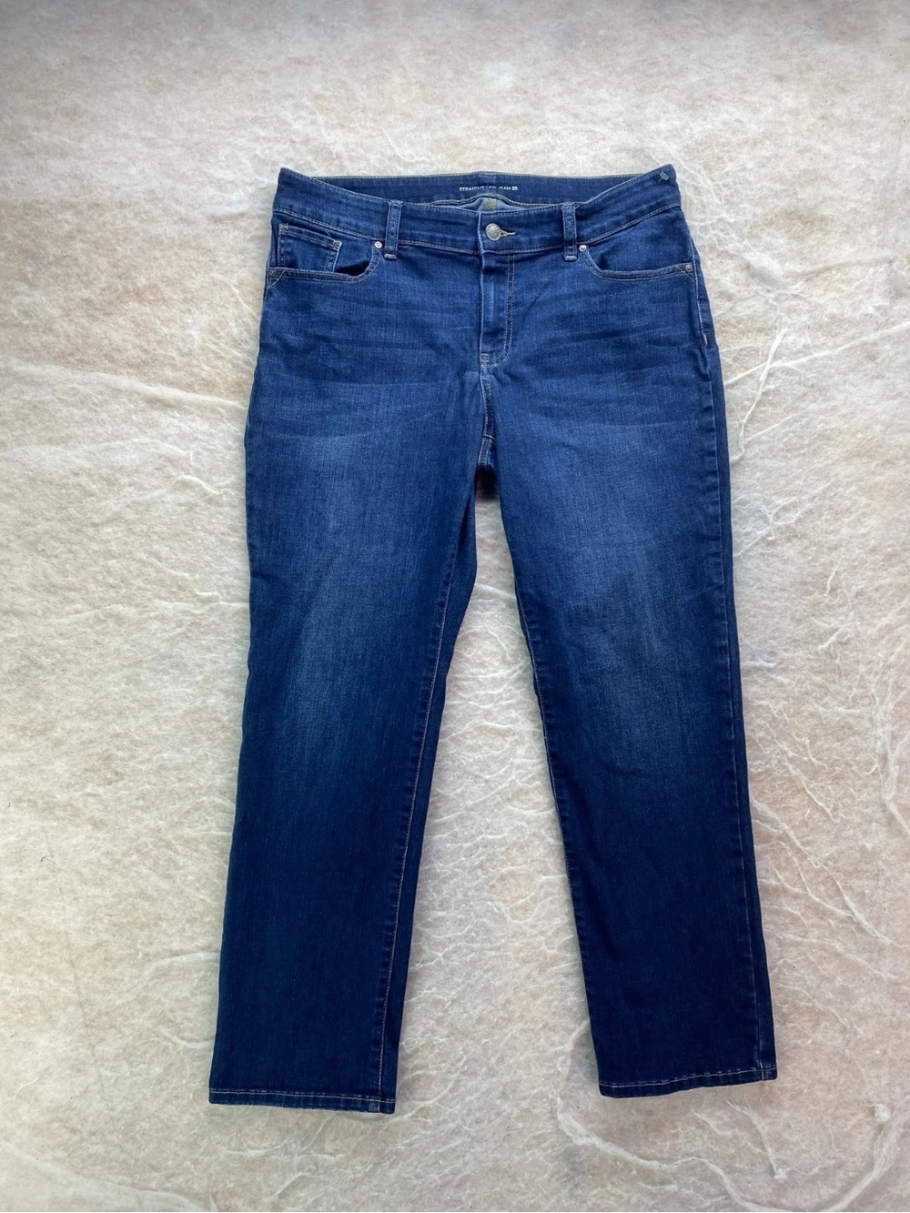 Chico's Dark Indigo Straight Leg Jeans